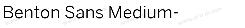 Benton Sans Medium字体转换